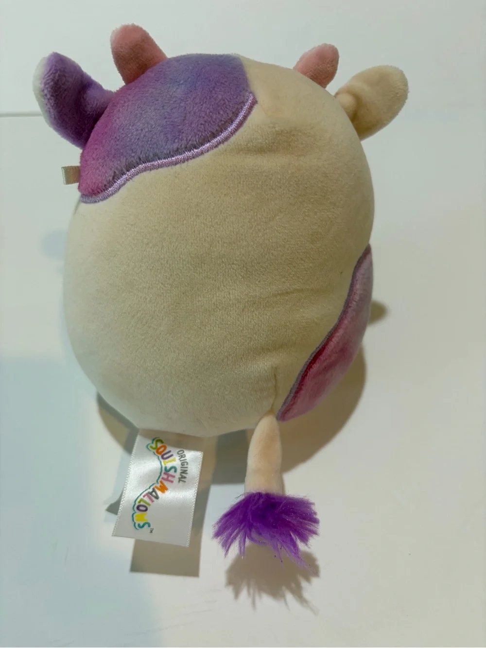 Squishmallows Purple & White Cow Plush 7” Stuffed Animal Soft Kawaii Toy